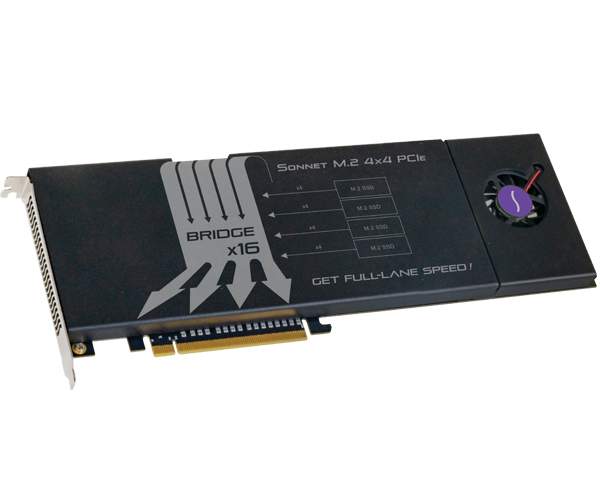 SONNET - FUS-SSD-4X4-E3 - Fusion SSD M.2 4x4 PCIe Card