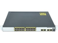 Cisco -  WS-CE500-24PC -  24 10/100 (24PoE) and 2 10/100/1000BT or SFP uplinks, GUI sw