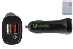 DINIC - PW-KFZ-Q3 - KFZ Quick Charger 3.0 12V 2x USB schwarz