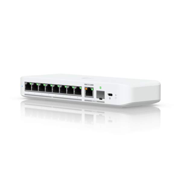 Ubiquiti - USW-FLEX-2.5G-8 - Switch - 8-port 2.5 GbE - 10 GbE RJ45/SFP+