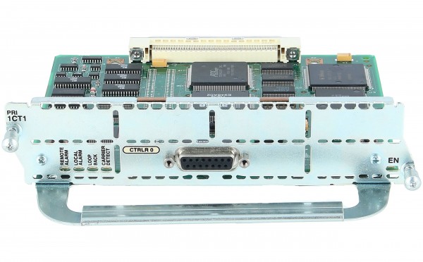 Cisco - NM-1CT1= - 1-Port Channelized T1/ISDN-PRI Network Module