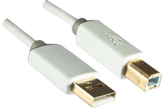 DINIC - MO-USB-3W - USB 2.0-Kabel A-Stecker/B-Stecker 3m wei? Blister