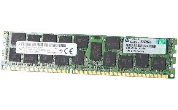 HP - 627812-B21#0D1 - HP 16GB 2Rx4 PC3L-10600R-9 Kit Factory integrated