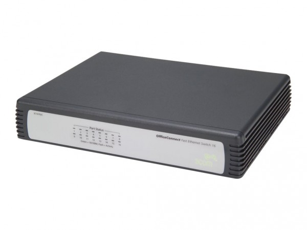 HPE - JD858A - 1405-16 Desktop Switch - Switch - 100 Mbps - 16-Port - Extern