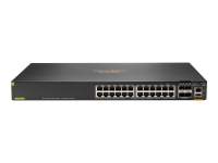 HPE - JL725B - Aruba 6200F 24G Class4 PoE 4SFP+ 370W Switch - L3 - Managed - 24 x 10/100/1000 (PoE+) + 4 x 1 Gigabit / 10 Gigabit SFP+ (uplink) -...