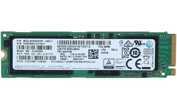 Lenovo - 00UP436 - Memory SSD 256GB M.2 PCIe3x4