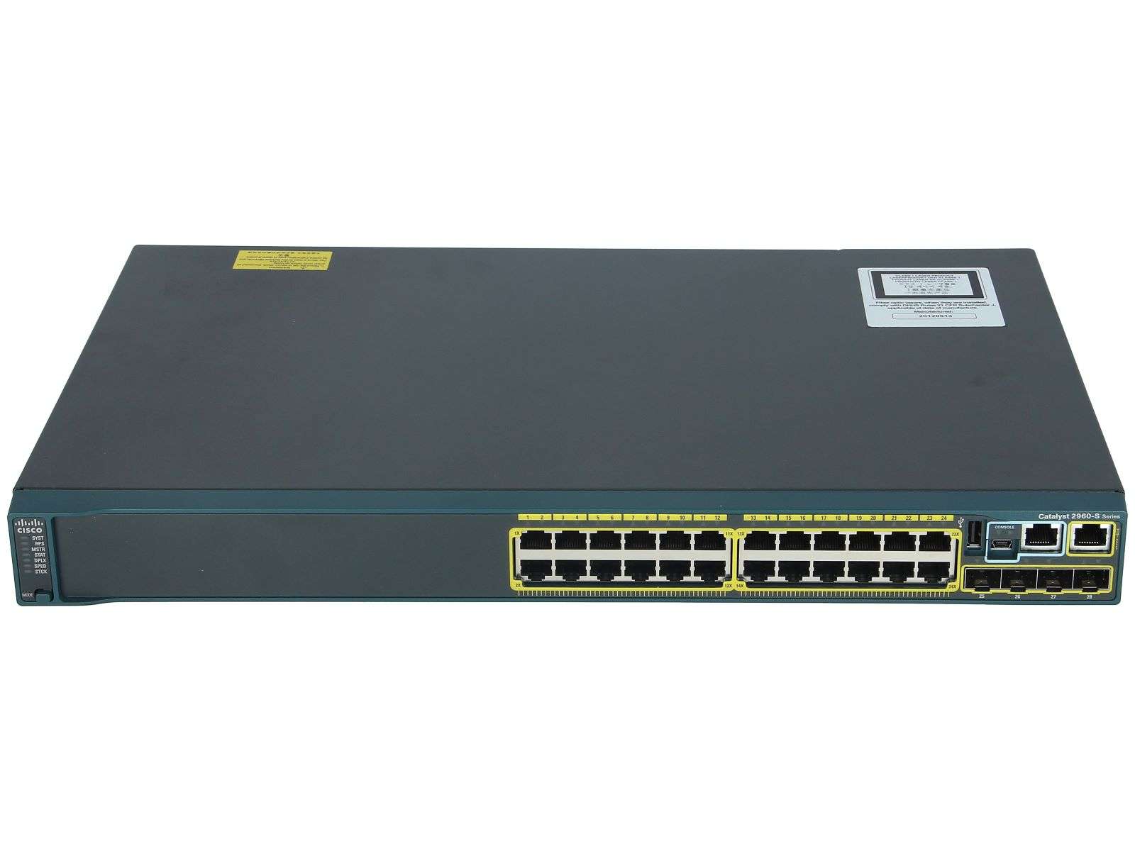 Cisco - WS-C2960S-24TS-L - Catalyst 2960S 24 GigE, 4 x SFP LAN Base