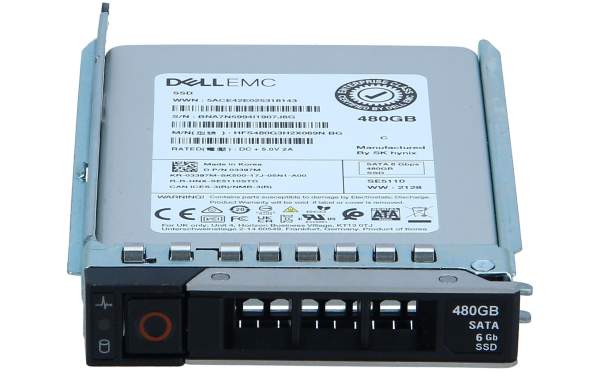 Dell - 400-BDPQ - internal - 2.5" - SATA 6Gb/s - for PowerEdge C6420 - R340 - R440 - R640 - R6415 - R6515 - R740 - R740xd - R7415 - R7515 - R7525 - R940