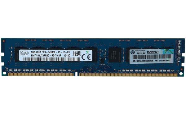 HP - 708635-B21 - HP 8GB (1x8GB) Dual Rank x8 PC3-14900E (DDR3-1866) Unbuffered CAS-13 Memory Ki