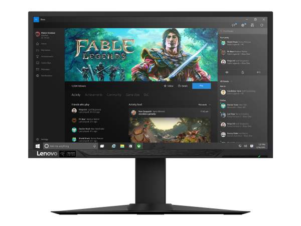 Lenovo - 65BEGAC1EU - Lenovo Y27g Gaming - LED-Monitor - gebogen - 68.6 cm (27")