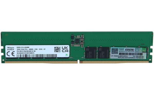 HPE - P64339-B21 - SmartMemory - DDR5 - module - 32 GB - DIMM 288-pin - 4800 MHz / PC5-38400 - CL40