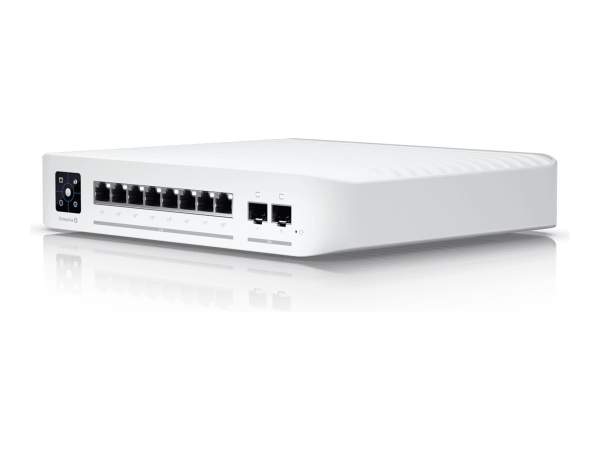 UbiQuiti - USW-PRO-8-POE - UniFi Switch Pro 8 PoE - Switch - L3 - Managed - 2 x 10/100/1000 (PoE++) + 2 x 10Gb Ethernet SFP+ + 6 x 10/100/1000 (PoE+) - wall-mountable - PoE++ (120 W)