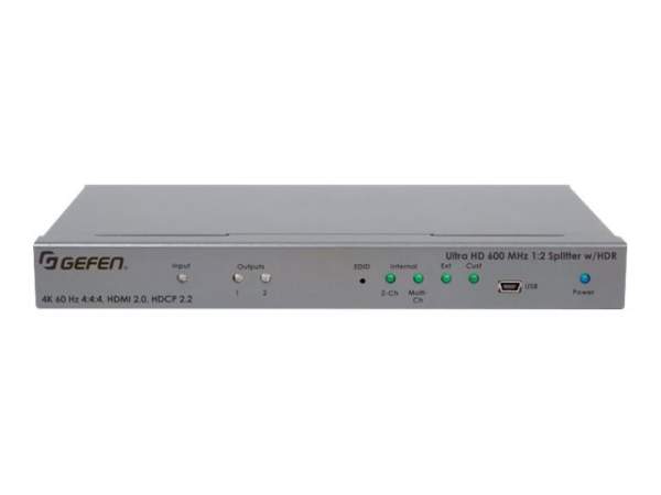 GEFEN - EXT-UHD600-12 - 4K Ultra HD 600 MHz 1:2 Splitter w/ HDR for HDMI