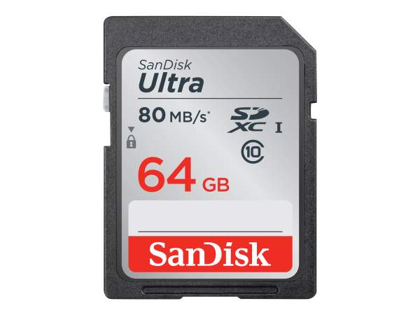 SANDISK - SDSDUNC-064G-GN6IN - SD Ultra 64GB 80MB/s (SDXC) Class 10