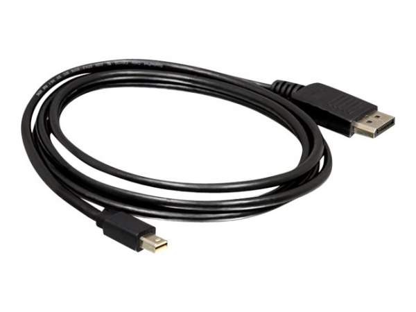 DELOCK - 82438 - Mini-DisplayPort auf DisplayPort 4K Kabel 2m schwarz