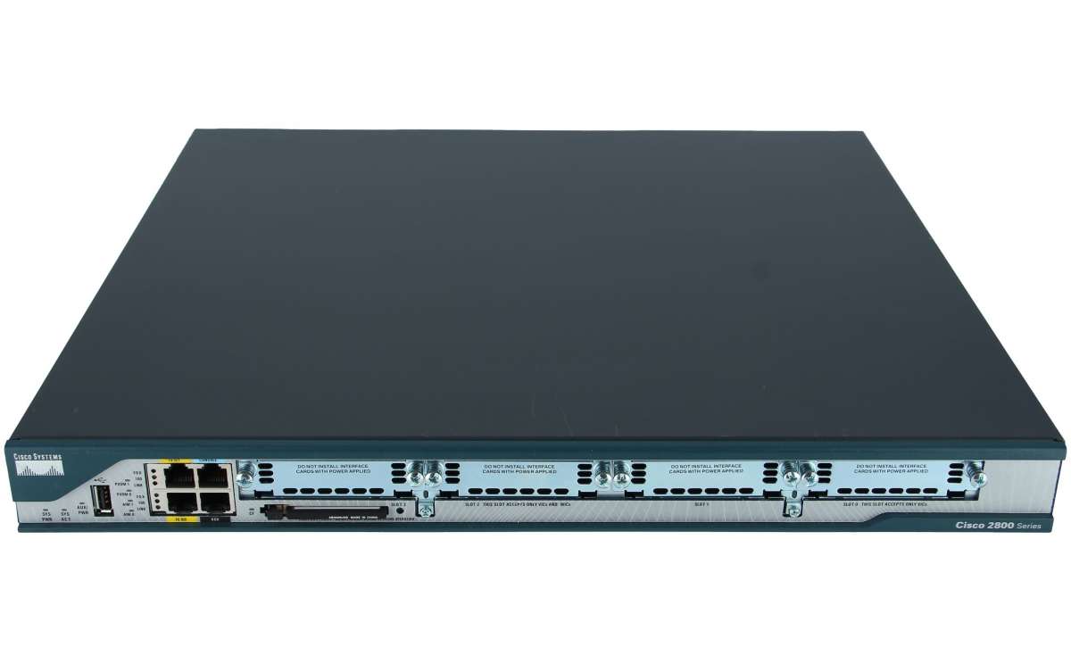 Cisco - CISCO2801-V/K9 - 2801 Voice Bundle,PVDM2-8,SP Serv,64F