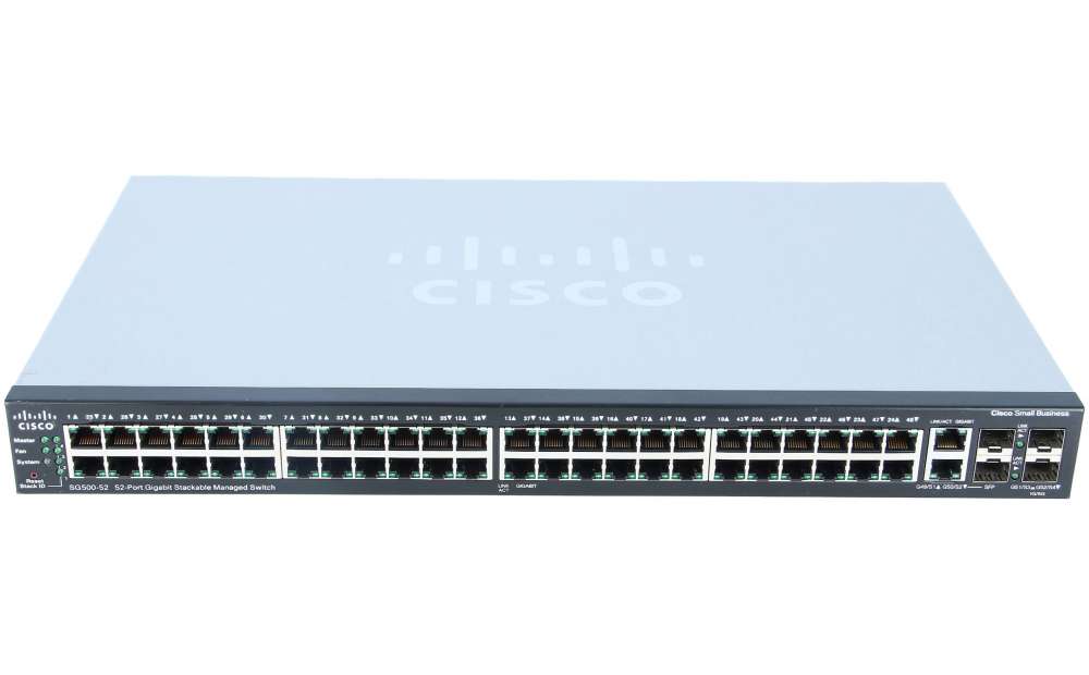 Cisco SG350-52P-K9-EU 52-Port Gigabit PoE Managed Switch – System Max