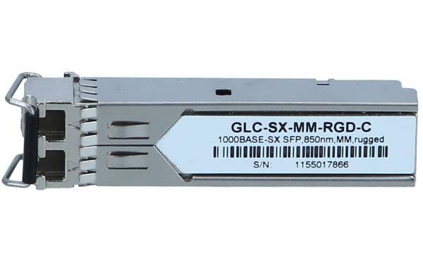 Tonitrus - GLC-SX-MM-RGD-C - SFP (mini-GBIC) transceiver module - GigE - 1000Base-SX - LC/PC multi-mode - up to 550 m - 850 nm - Cisco compatible