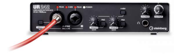 STEINBERG - 45491 - UR242 EU USB Audio Interface incl MIDI I/O & iPad