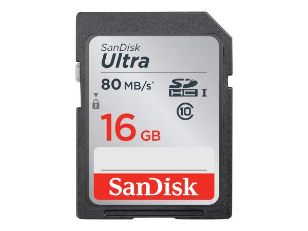 SANDISK - SDSDUNC-016G-GN6IN - SD Ultra 16GB 80MB/s Class 10